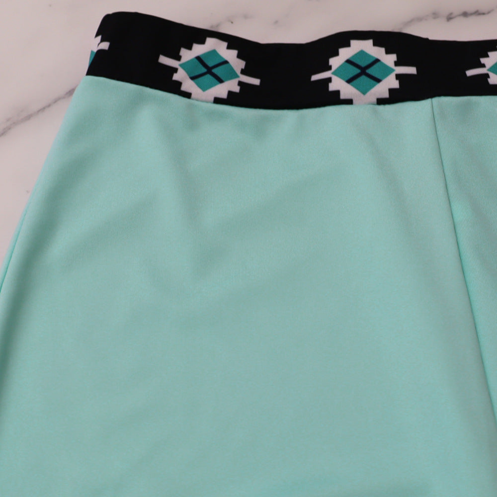 Casual Women's Short Sleeve Top Summer Solid Color Versatile Loose Straight Leg Trousers Two-Piece Set 20