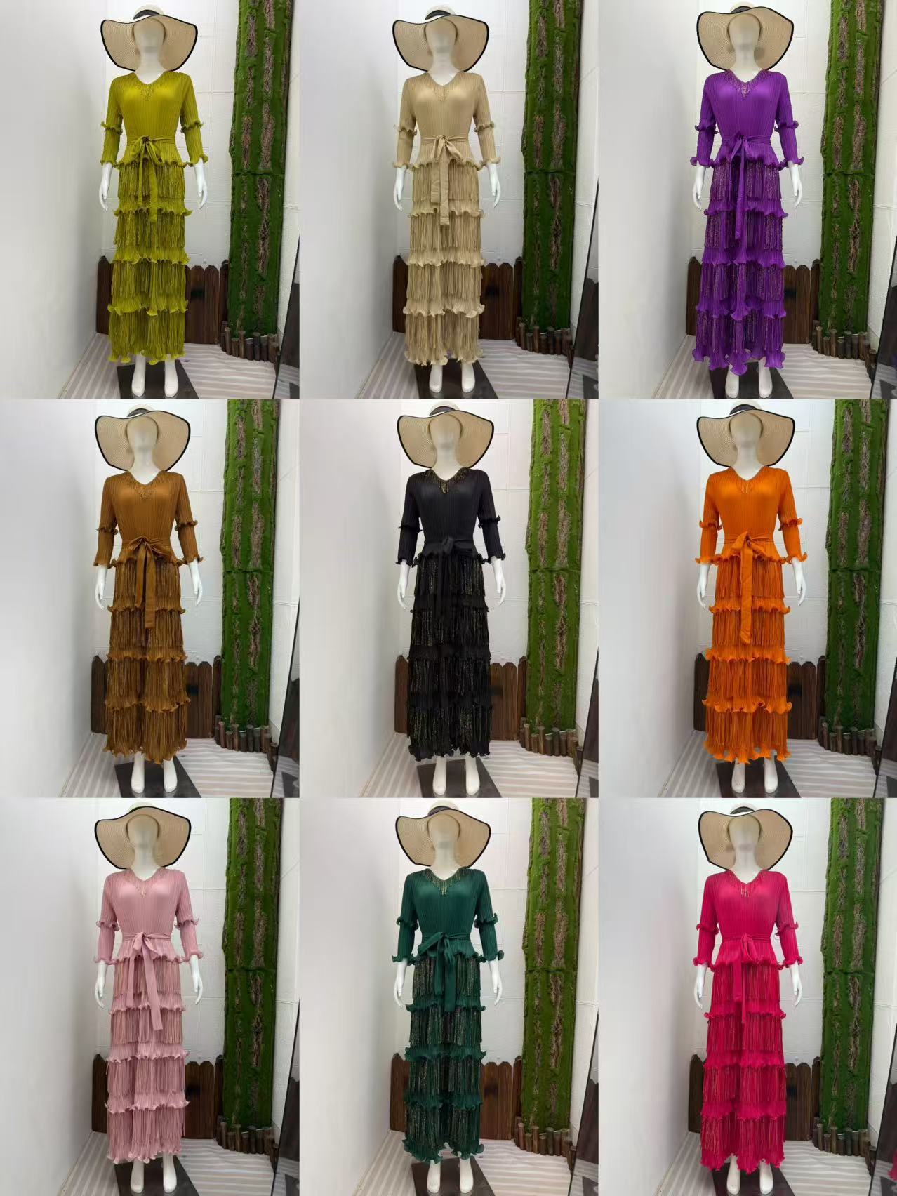 Ruffle Plus Size Fashion African Loose Chic Elegant Long Dress 27