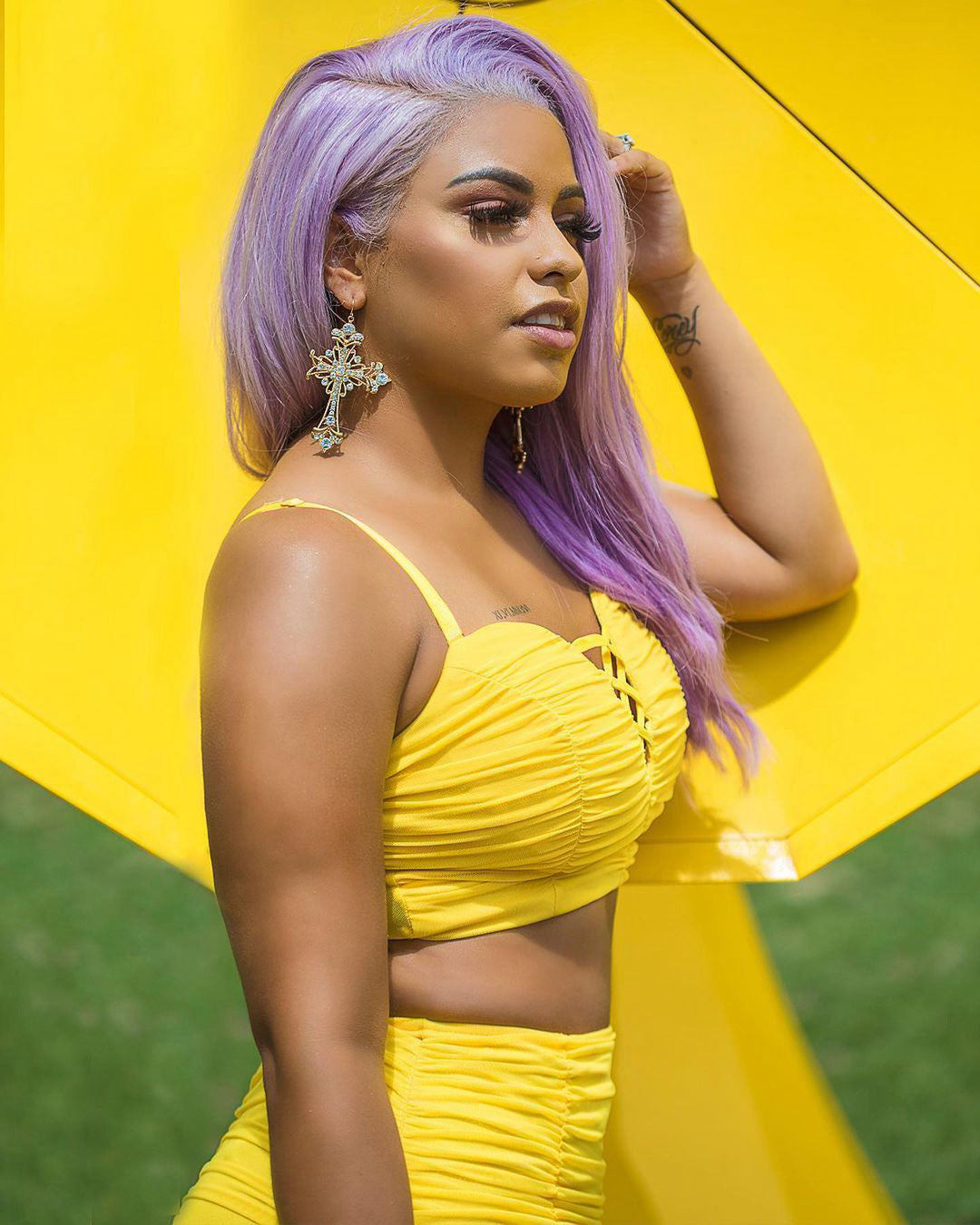 Women Strapless Pleated Crop Top and Bodycon Skirt Two-Piece Set 6