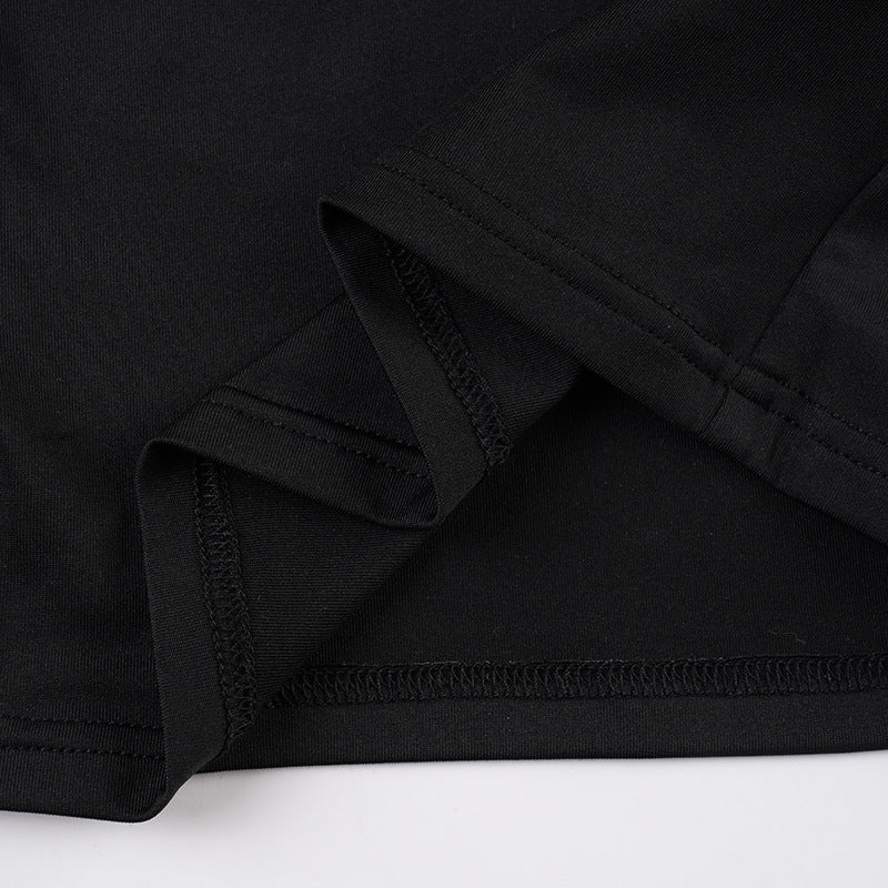 Women Leopard Print Off-Shoulder Long-Sleeved T-Shirt and Furry Shorts Two-Piece Set 23