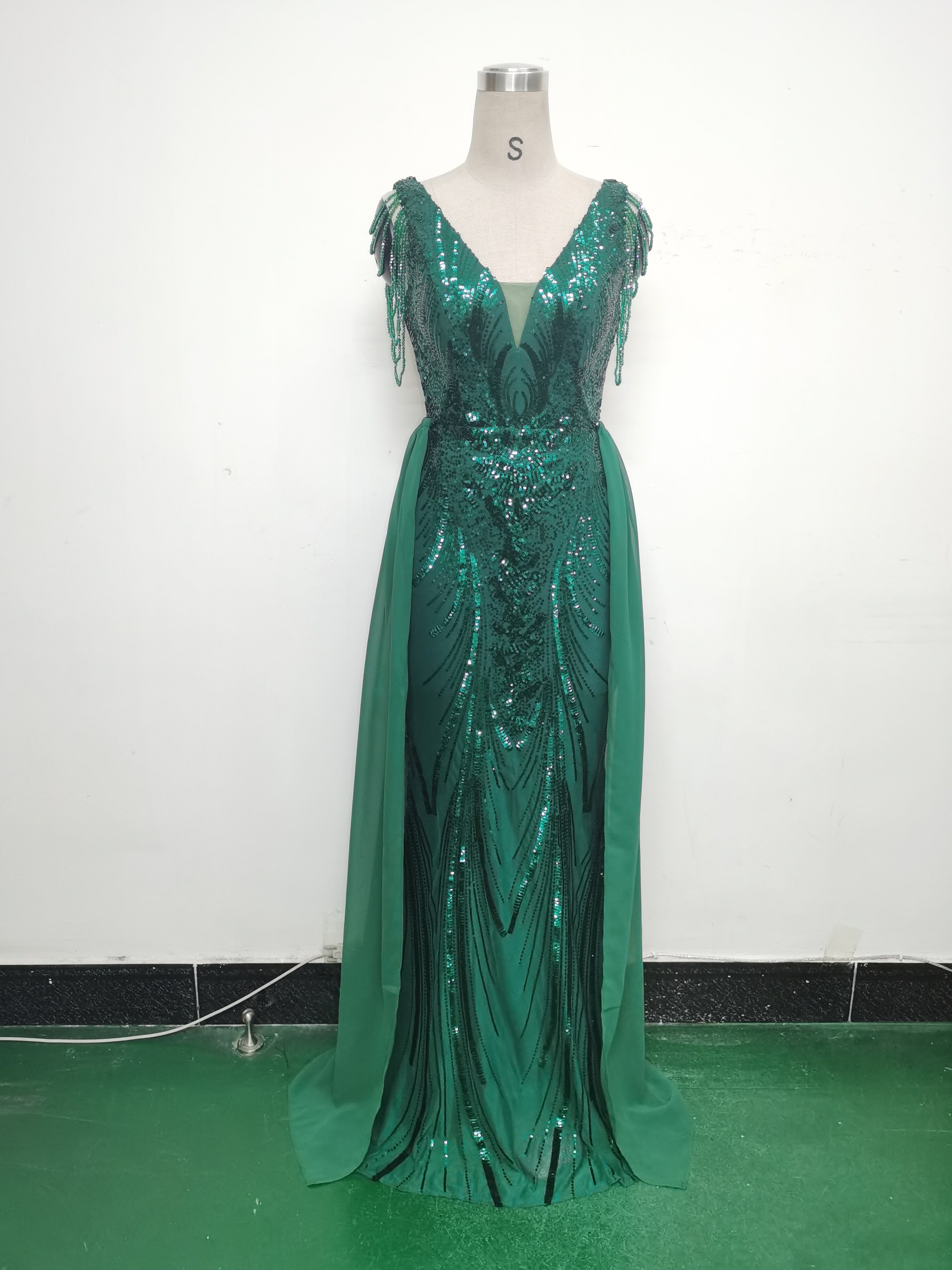 Sexy Rhinestone Chain Sequins Evening Dress 32