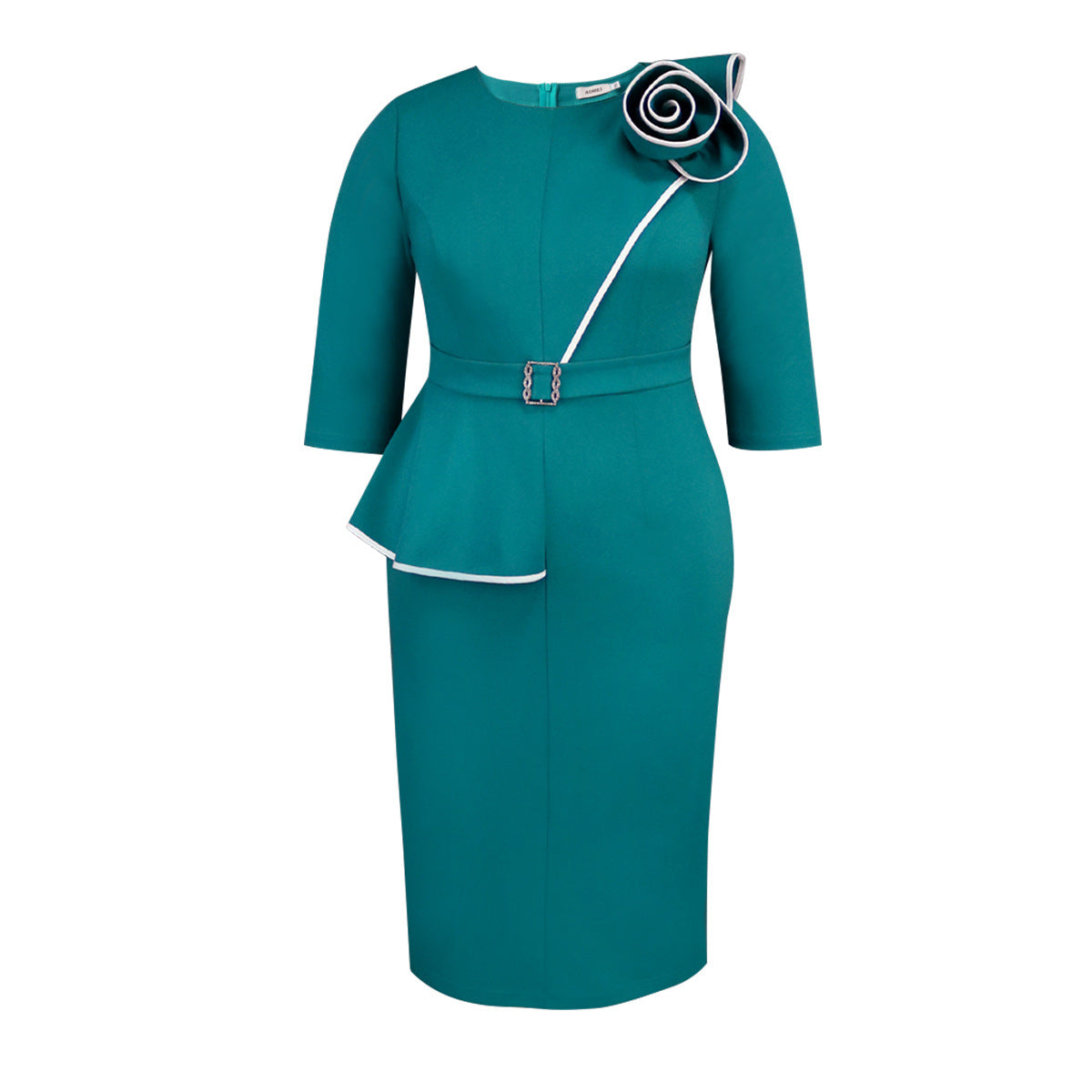 Spring And Summer Fashion Flower High Waist Formal Party Dress 9