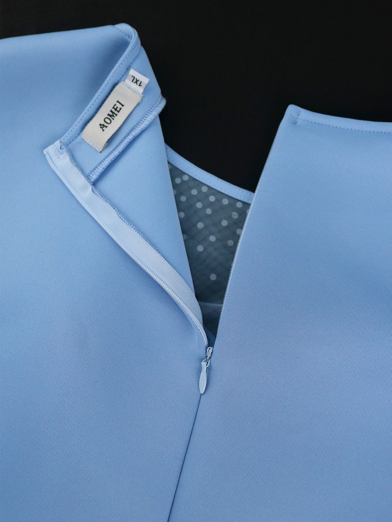 Diamond Mesh Patchwork Elegant A-Line Evening Dress 9