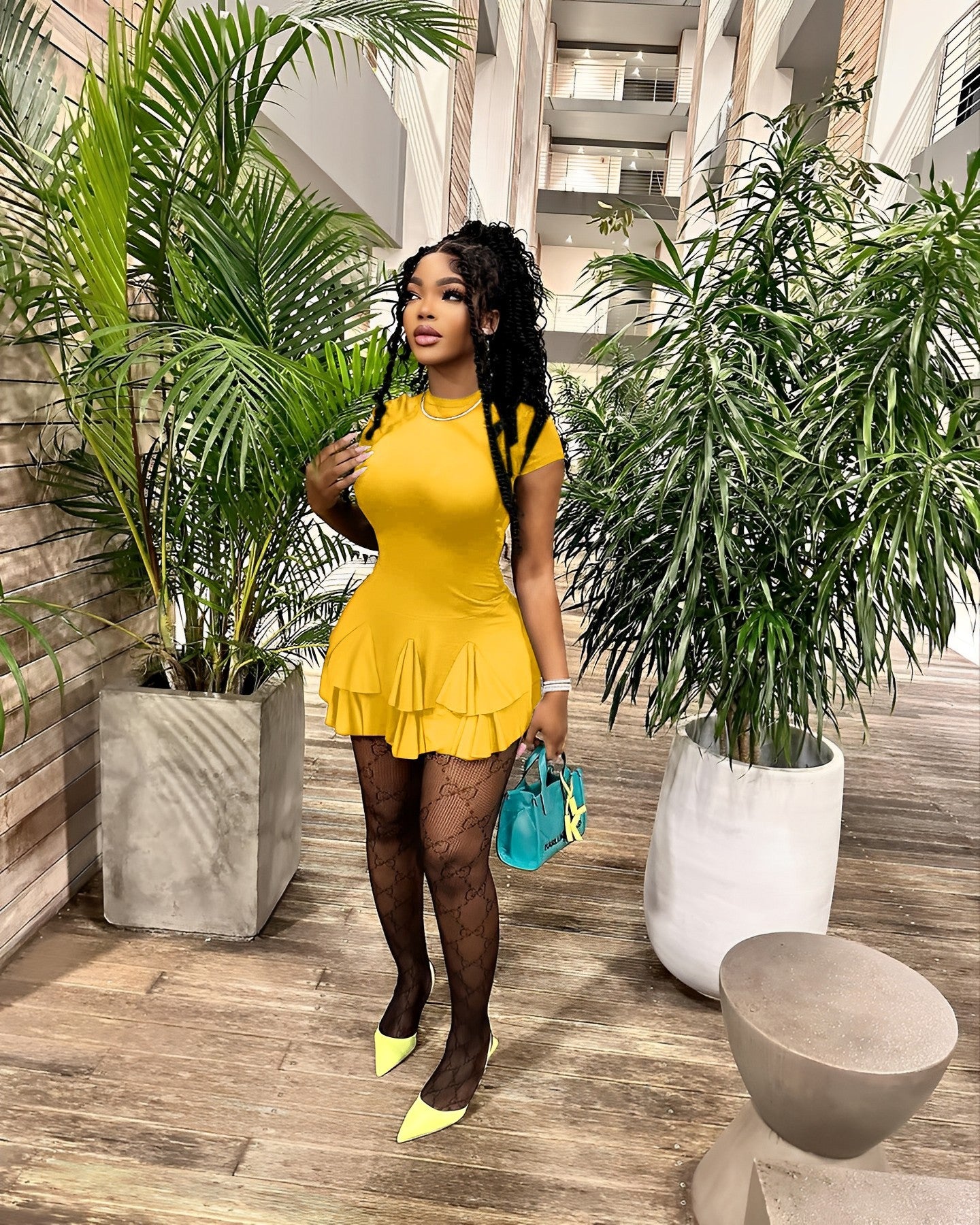 Women Clothing Irregular Mini Dress 3