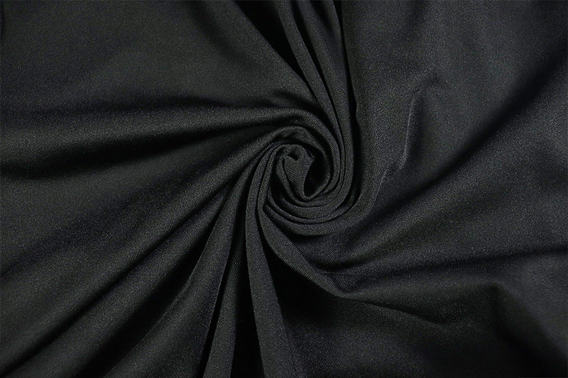 Women's Elegant Chic Solid Pleated Slit Slash Shoulder Long Dress 17