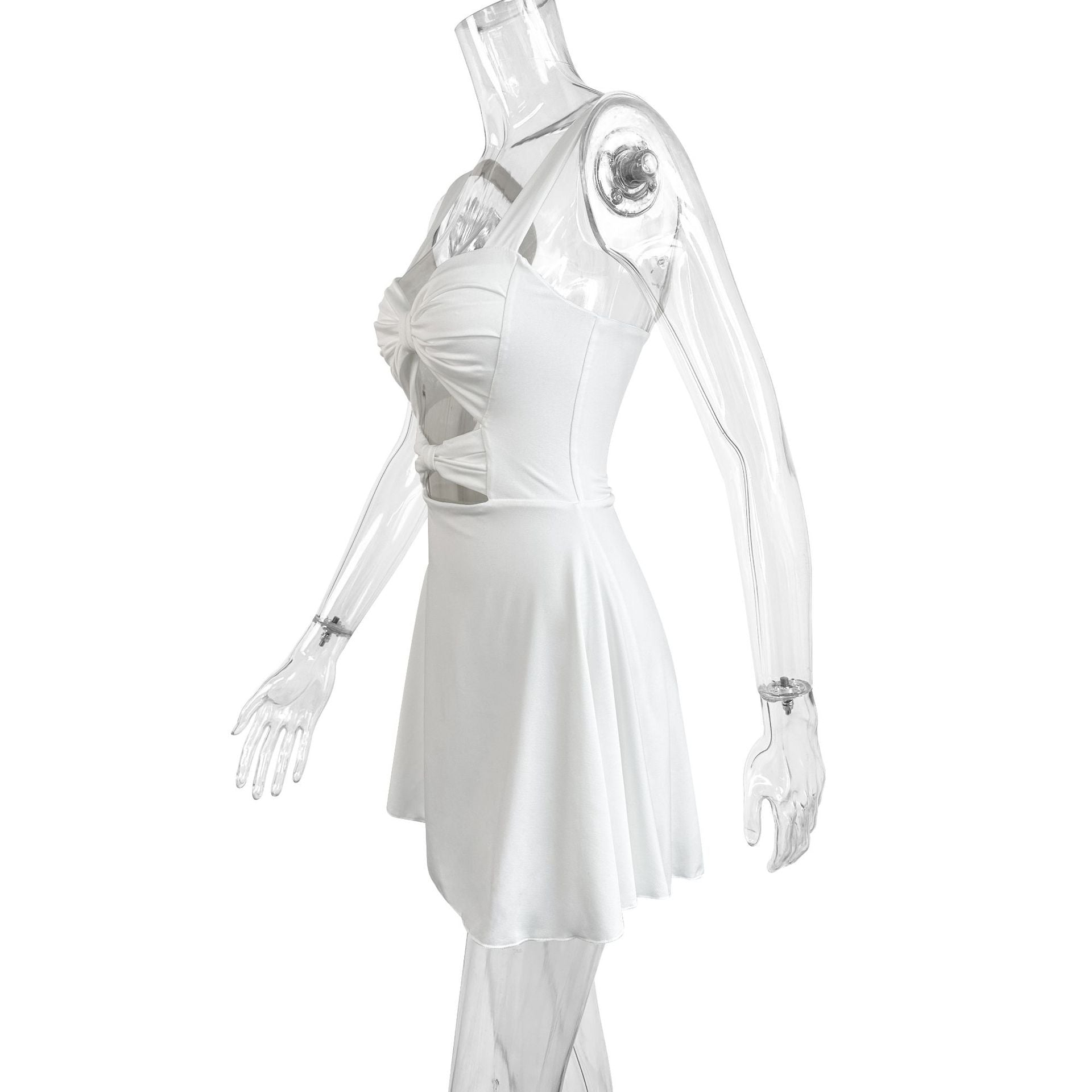 Summer Sleeveless Hollow-Out Bodycon Chic Mini Dress 8