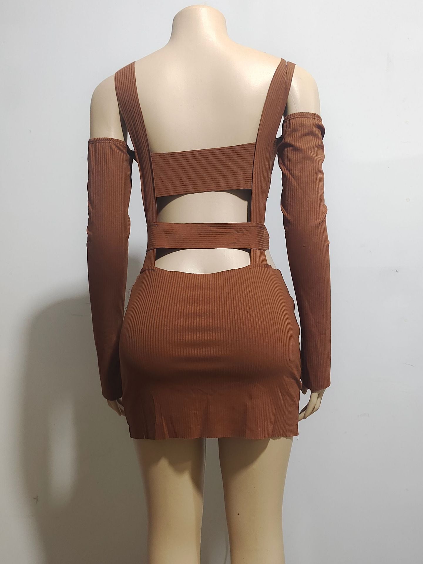Women Sexy Hollow Suspender Bodycon Dress 13
