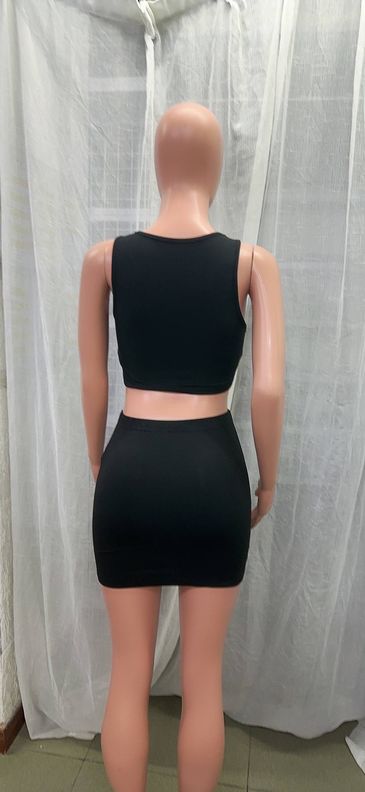 Women Printed Vest and Mini Skirt Two-Piece Set 10