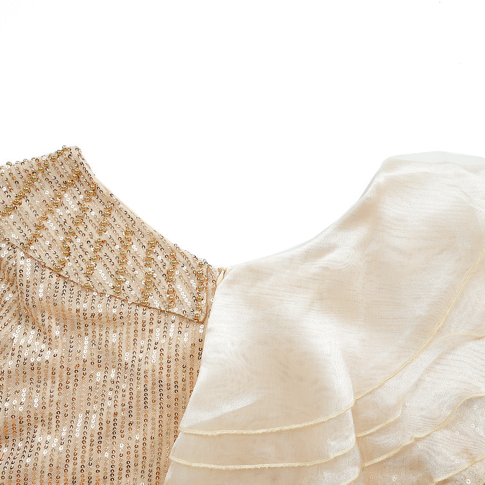 Plus-size African Women sexy tassel sequin dress 21