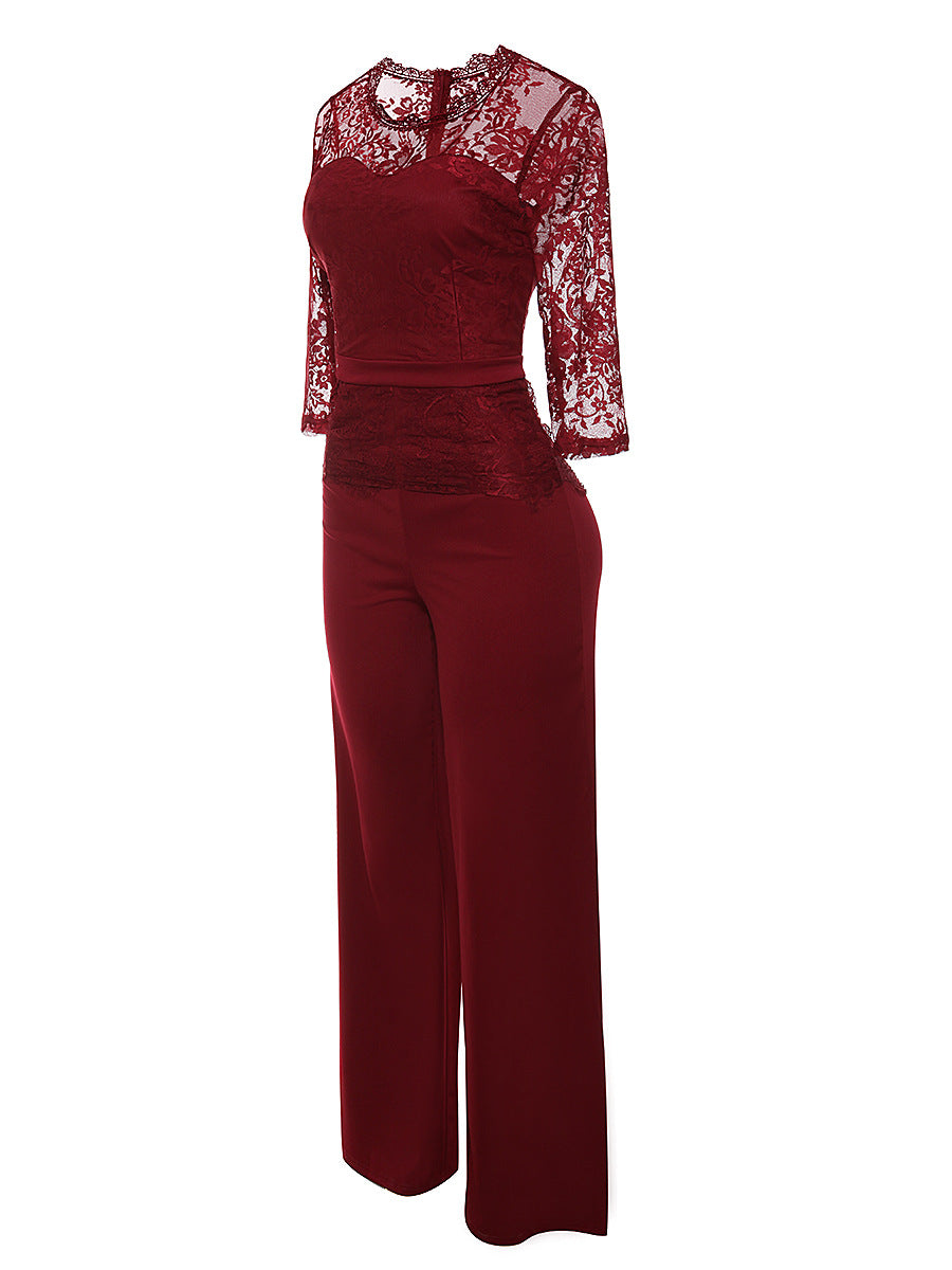 Women sexy lace Jumpsuit 20