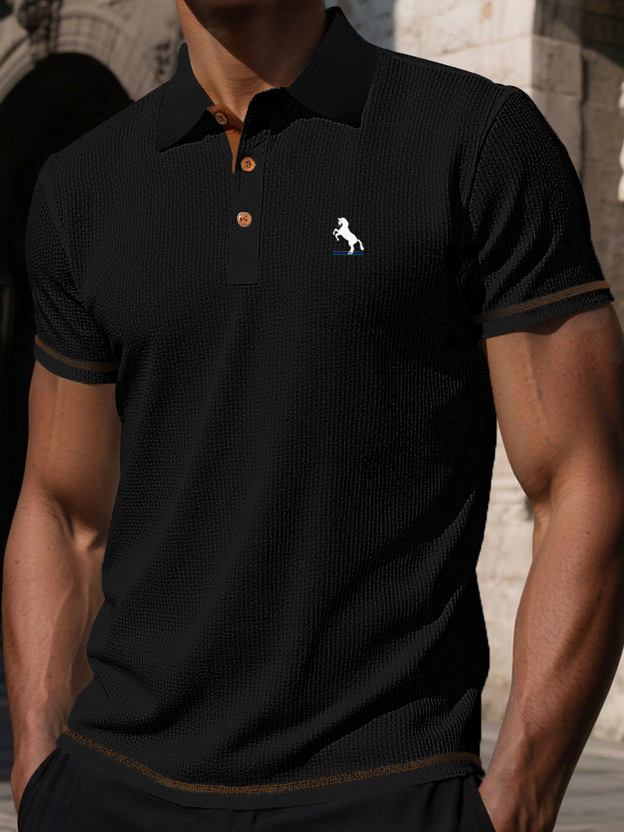 Men's Summer Solid Short Sleeve Printed T-Shirt