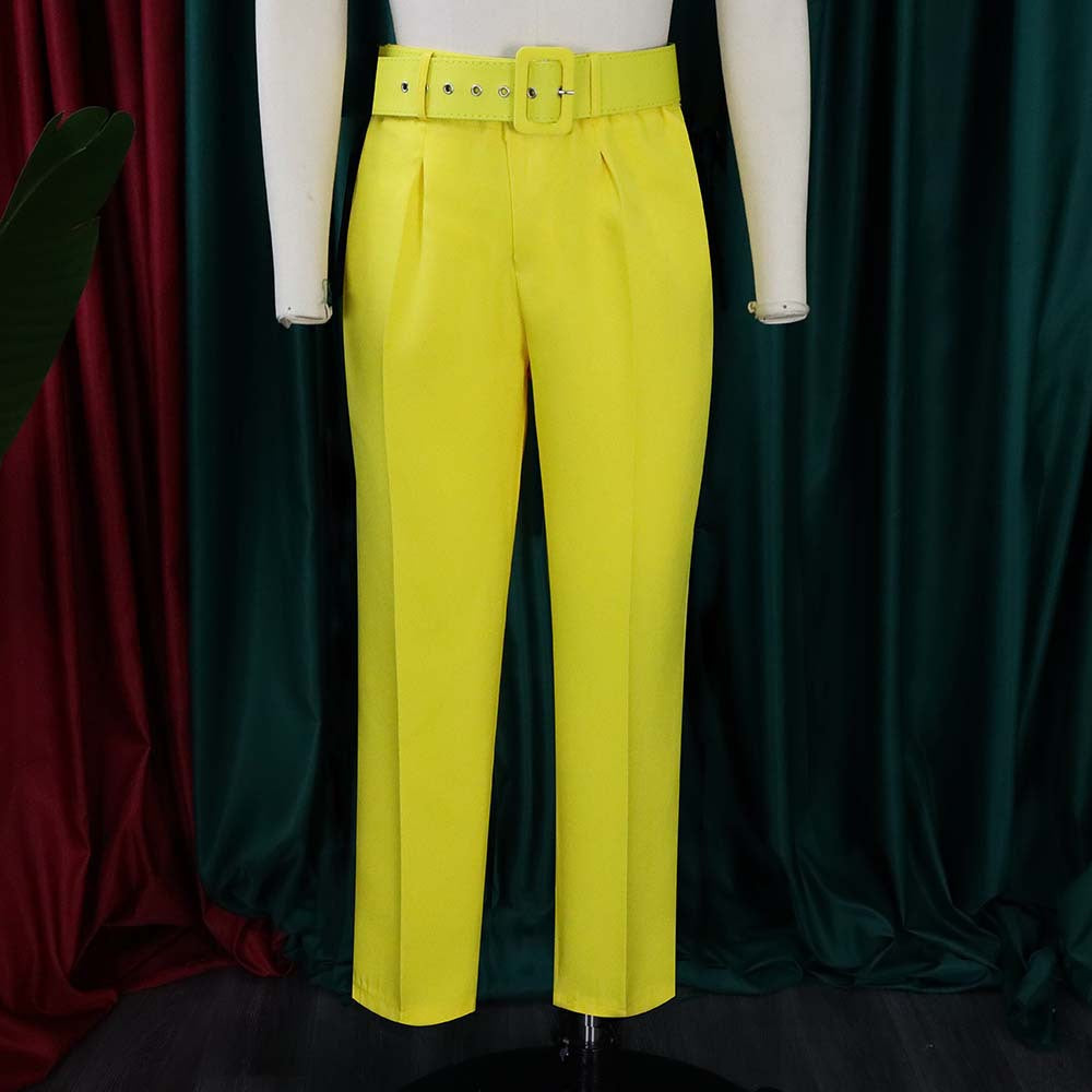 Women's Spring And Summer High Waist Casual Pants Slim Fit Set Career Women's Trousers Autumn Professional Pants 31