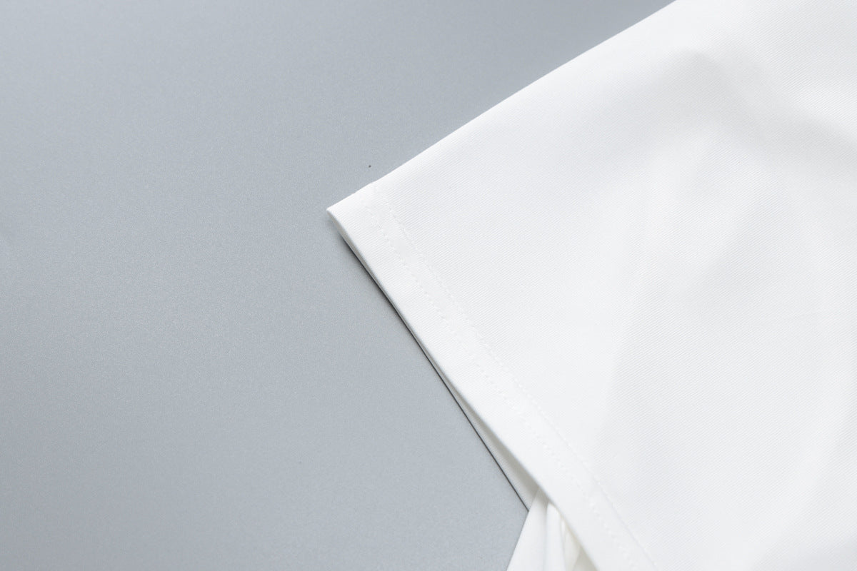 Women summer sexy Strapless pleated drawstring Bodycon Dress 12