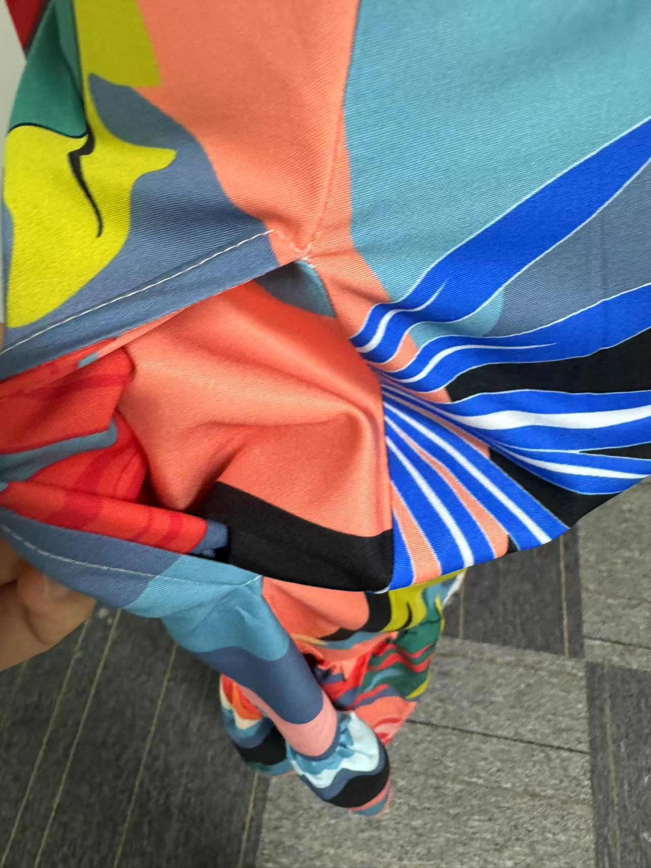 Women Sexy Printed Ruffle Lace-Up Top and Skirt Two-piece Set 12