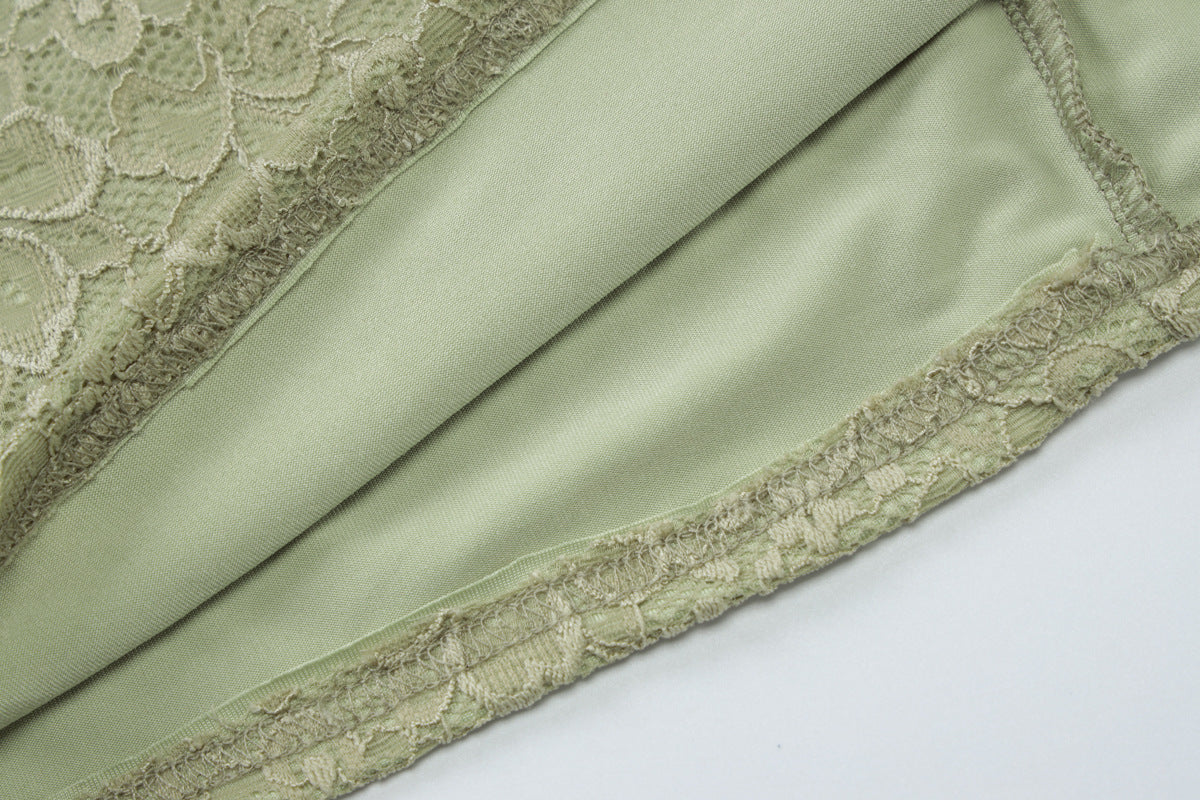 Women's Sexy V-Neck Lace-Up Patchwork Straps Bodycon Dress 16