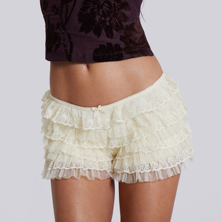 Sexy Solid Color Lolita Low-waist Beach Shorts 9