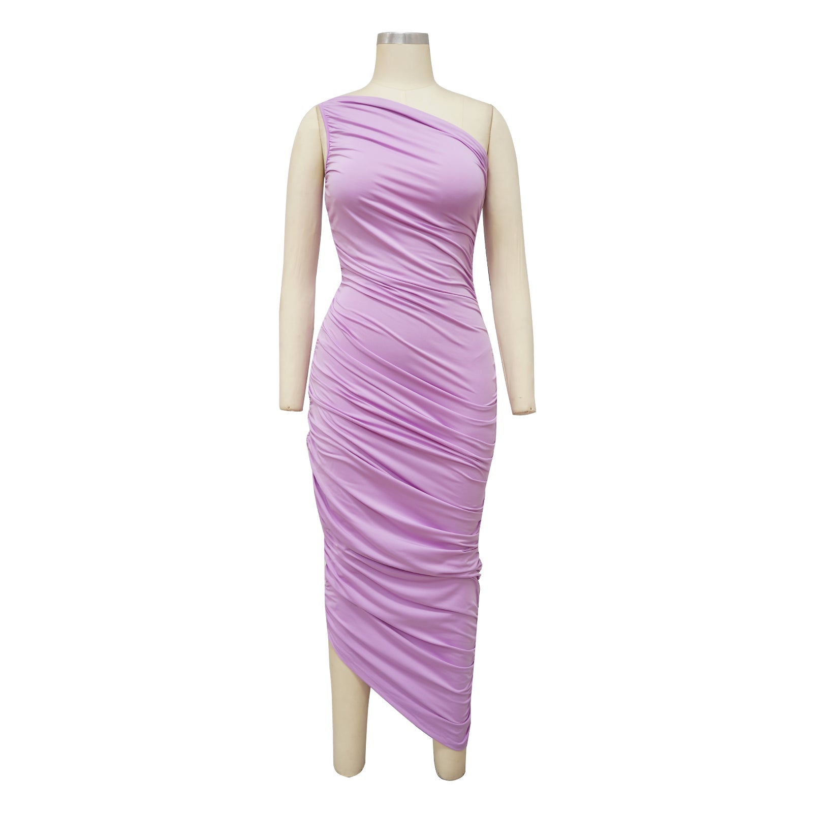 Casual sexy bodycon skirt Slash shoulder slim dress 19