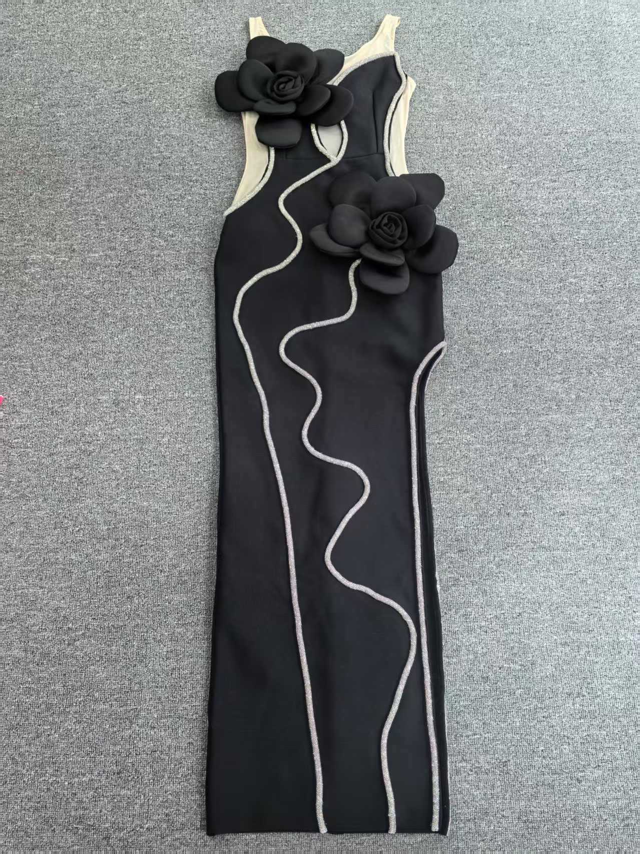 Women beaded sequin bandage dress 9