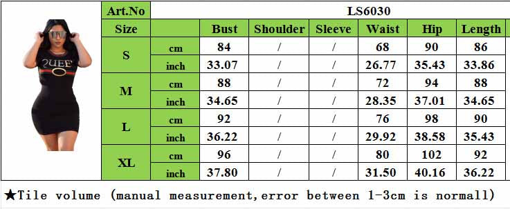 Women Summer Striped Letter Dress 11