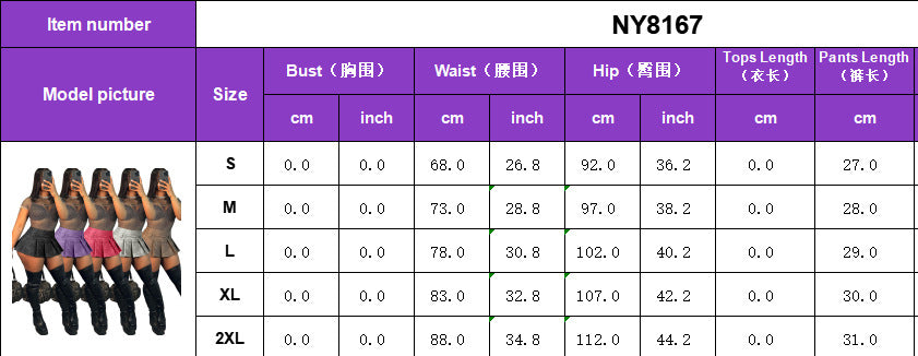 Women Sexy Solid Zipper PU-Leather Pleated Mini Skirt 18