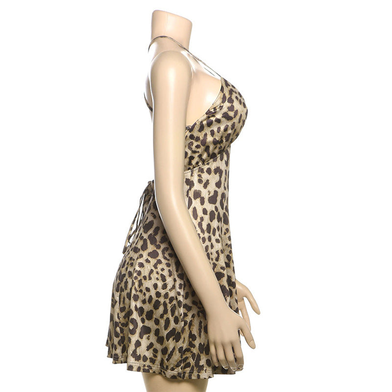 Women Summer V-neck Sexy Backless Lace Dress 6