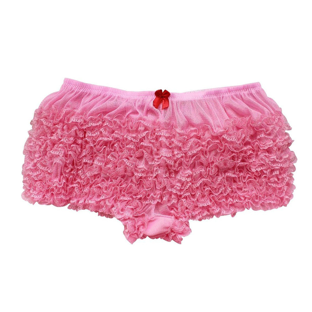 Sexy Ruffled Lace Bloomers Bow Shorts 14
