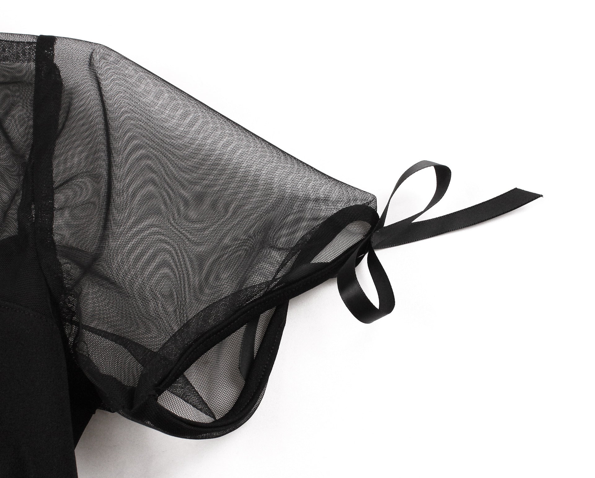 Women's Slim Waist Turndown Collar Bow Short Sleeve Chic Elegant A-Line Dress 9