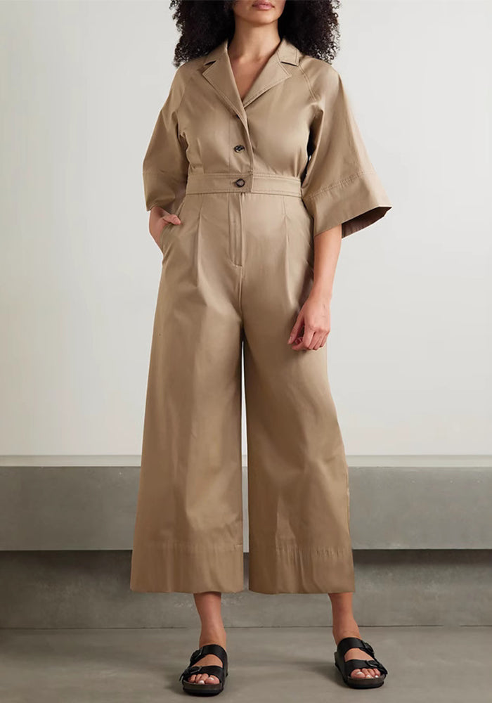 Women's Loose-Fit Career Cargo Jumpsuit