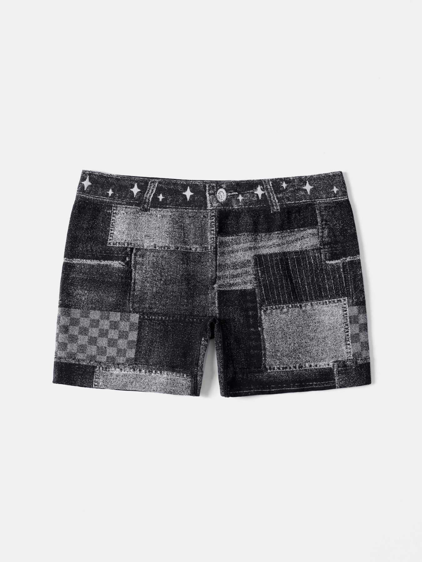 Plus Size Women's Seamless Square Leg Basic Shorts High Stretch Tight Fitting Square Leg Shorts