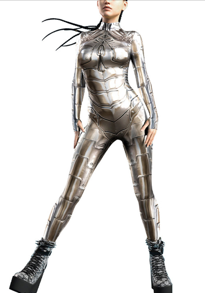 Women Printed Buckle Hand Jumpsuit Women Costume