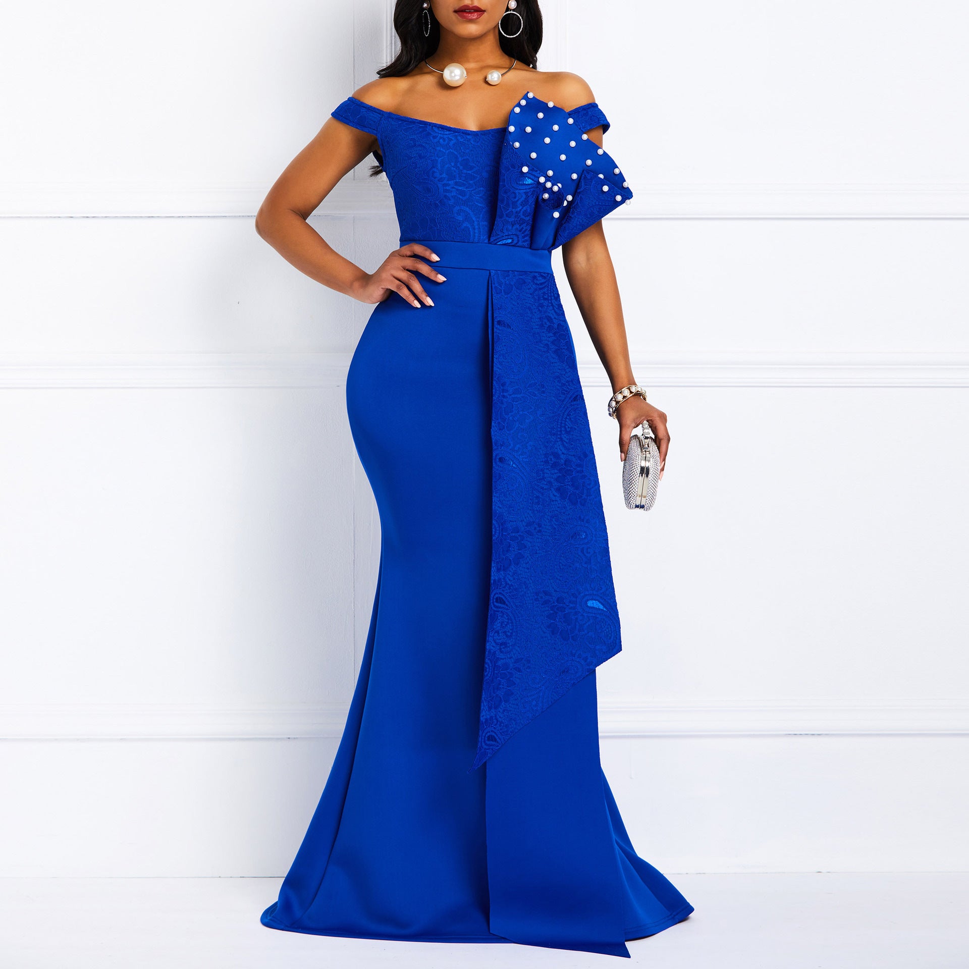 African Ladies Plus Size Dress Ladies Formal Party Evening Dress Bridesmaid Dresses 18