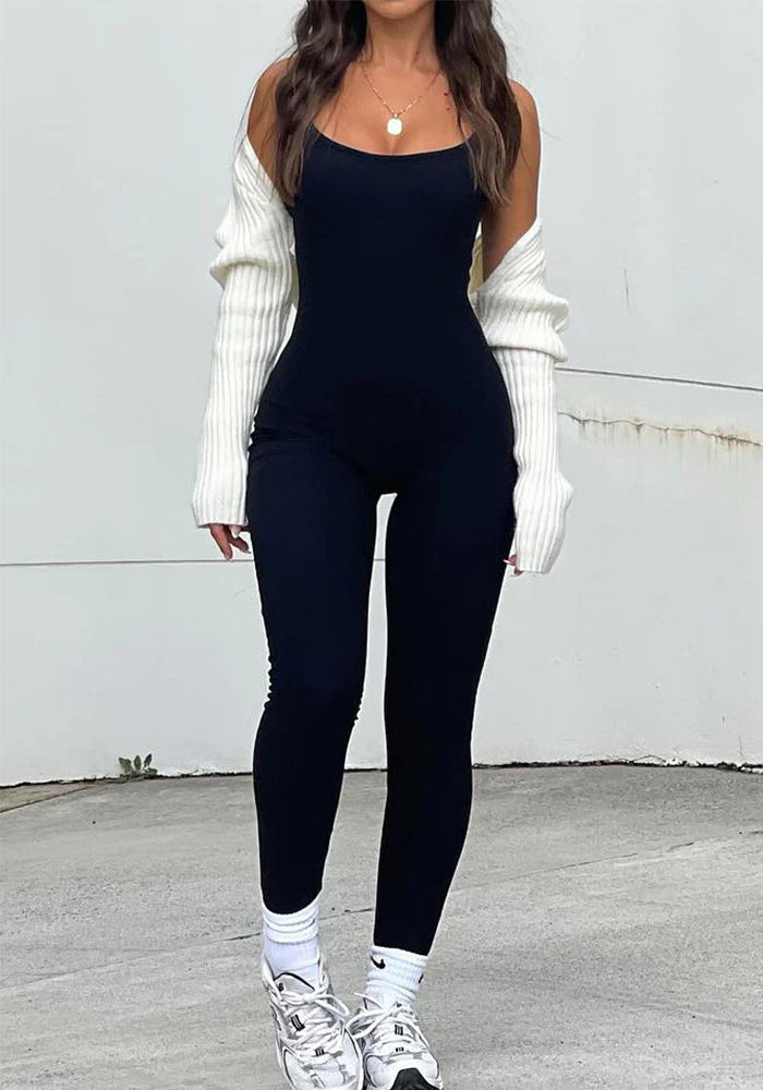 Women Sexy Sleeveless Backless Jumpsuit