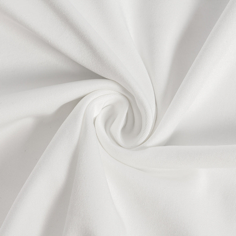 Women Summer Solid Sleeveless Halter Neck Strapless Irregular Dress 15