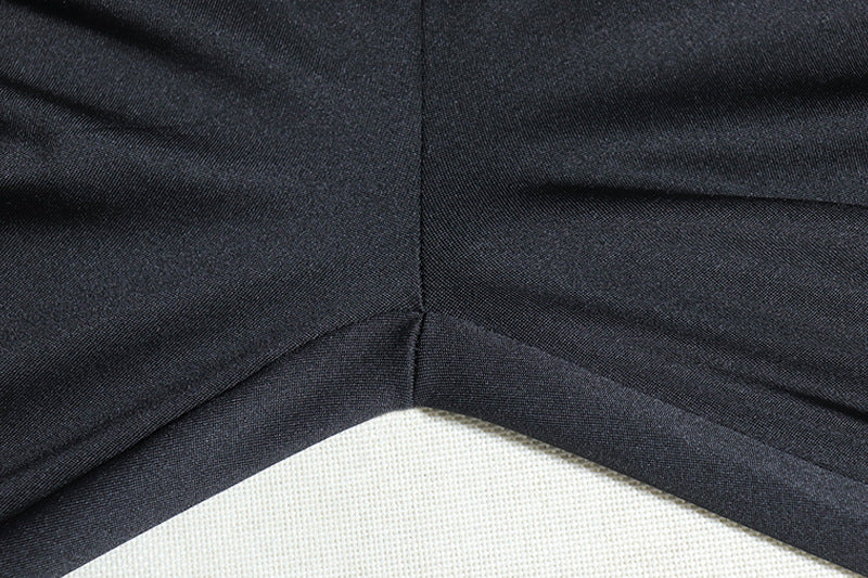 Sexy hollow solid color Round Neck long-sleeved Tight Fitting fitness Jumpsuit for women 17