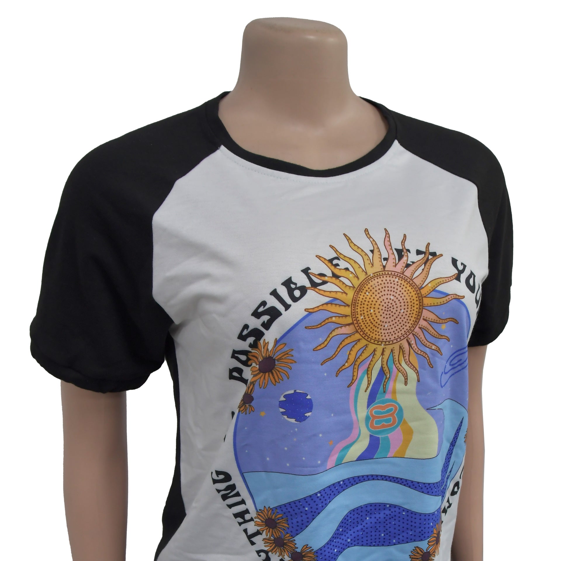 Women printed short-sleeved top and Pants two-piece set 13