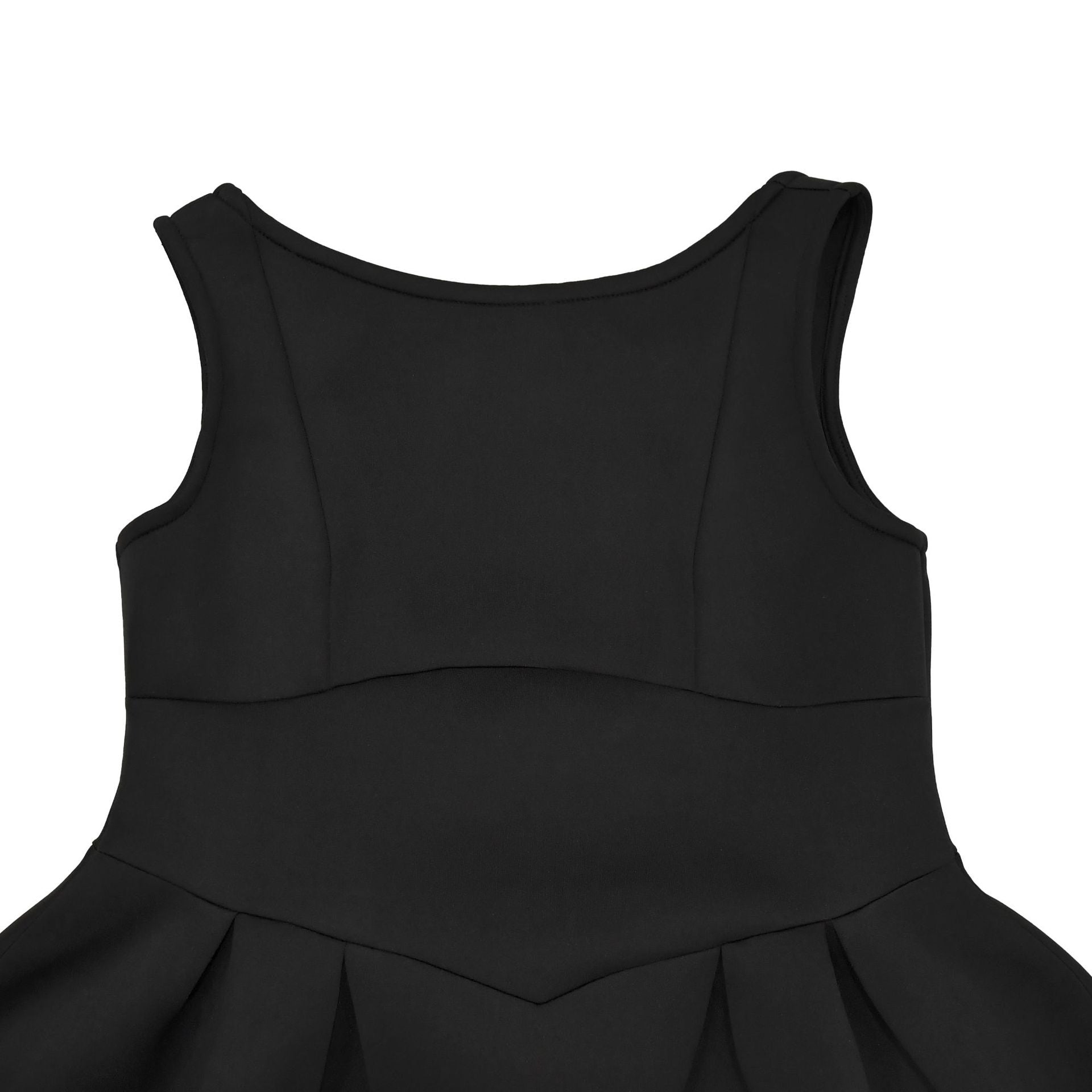 Fashionable women's Low Back retro sleeveless Backless A-line long dress 21