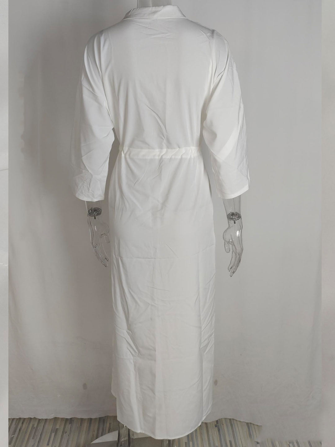 Women spring elegant Solid Maxi dress 17