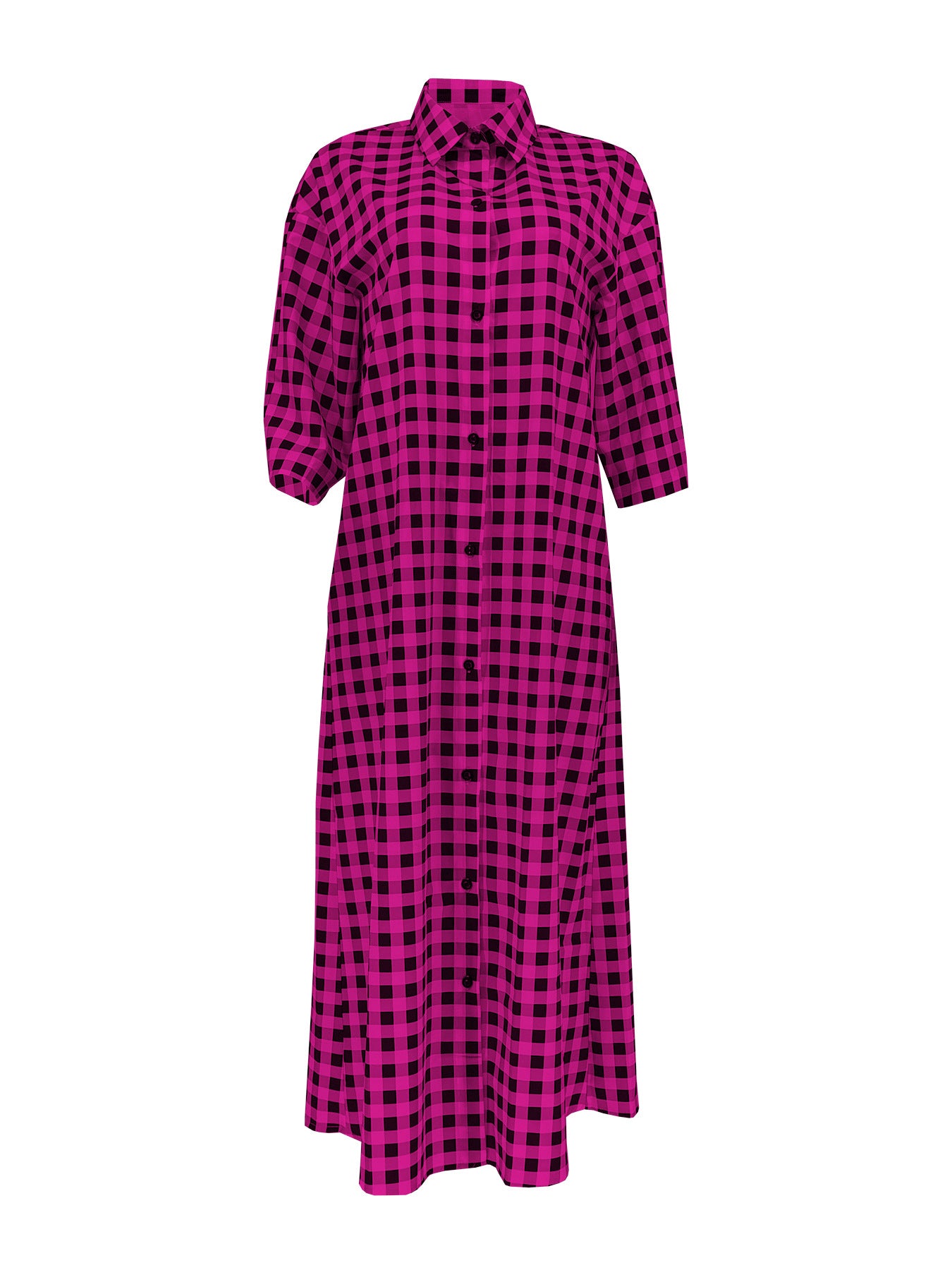 Women's Summer Fashion Casual Holidays Plaid Shirt 15