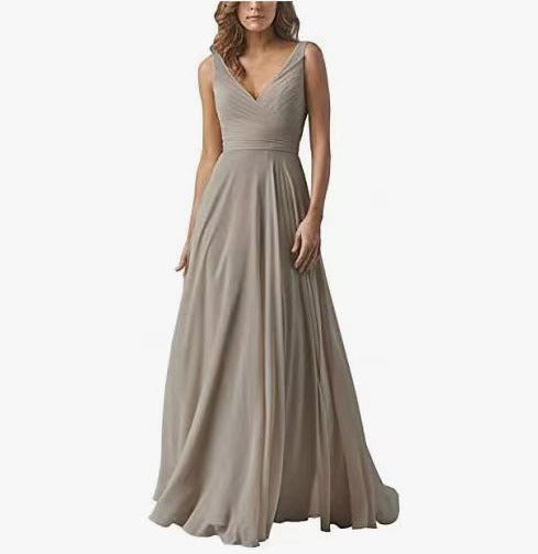 Women Sexy V-Neck Prom Party Dress（Processing time need 3-6 days） 3