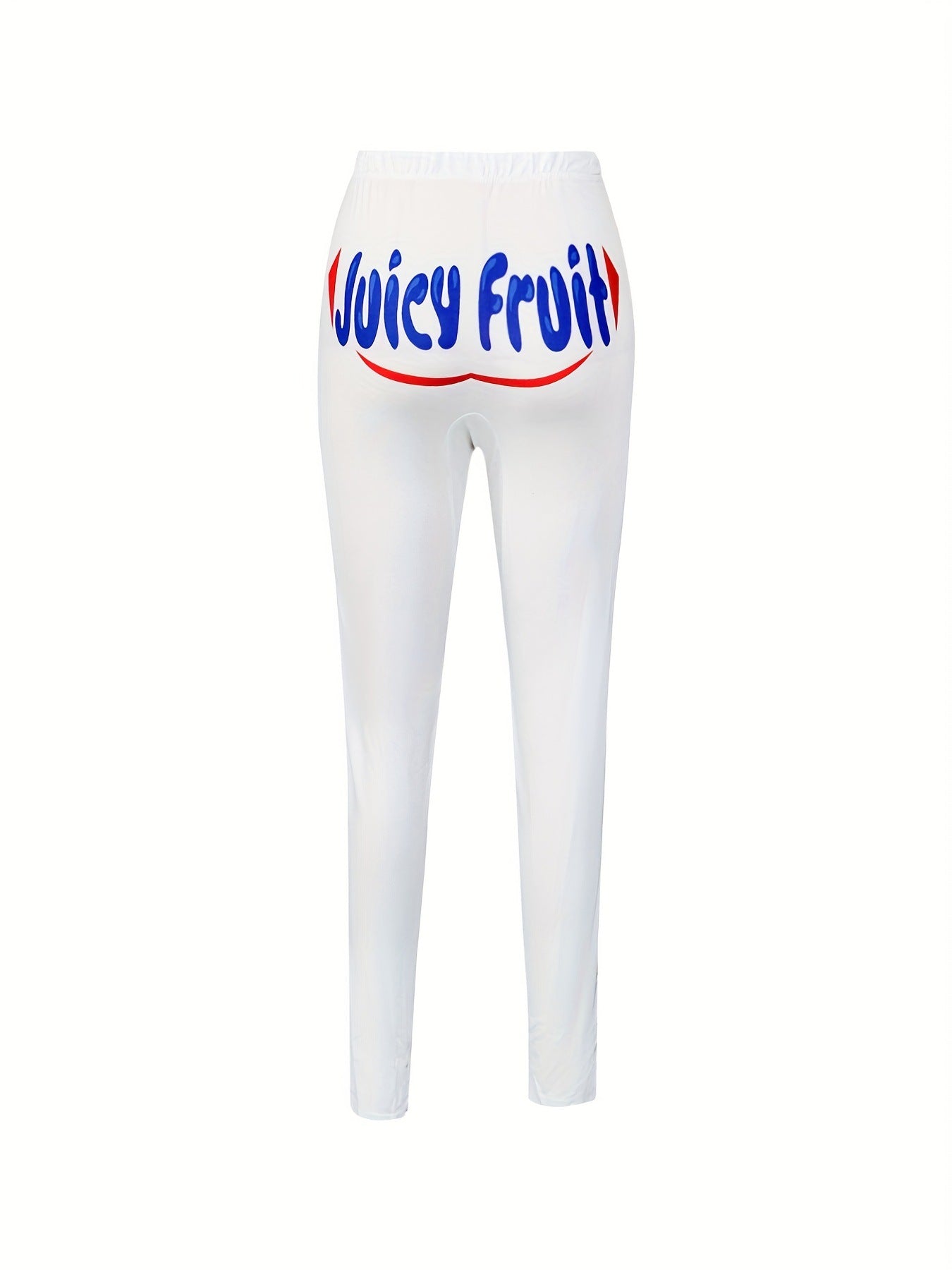 Casual Tight Fitting Letter Printed Trousers Yoga Pants 30