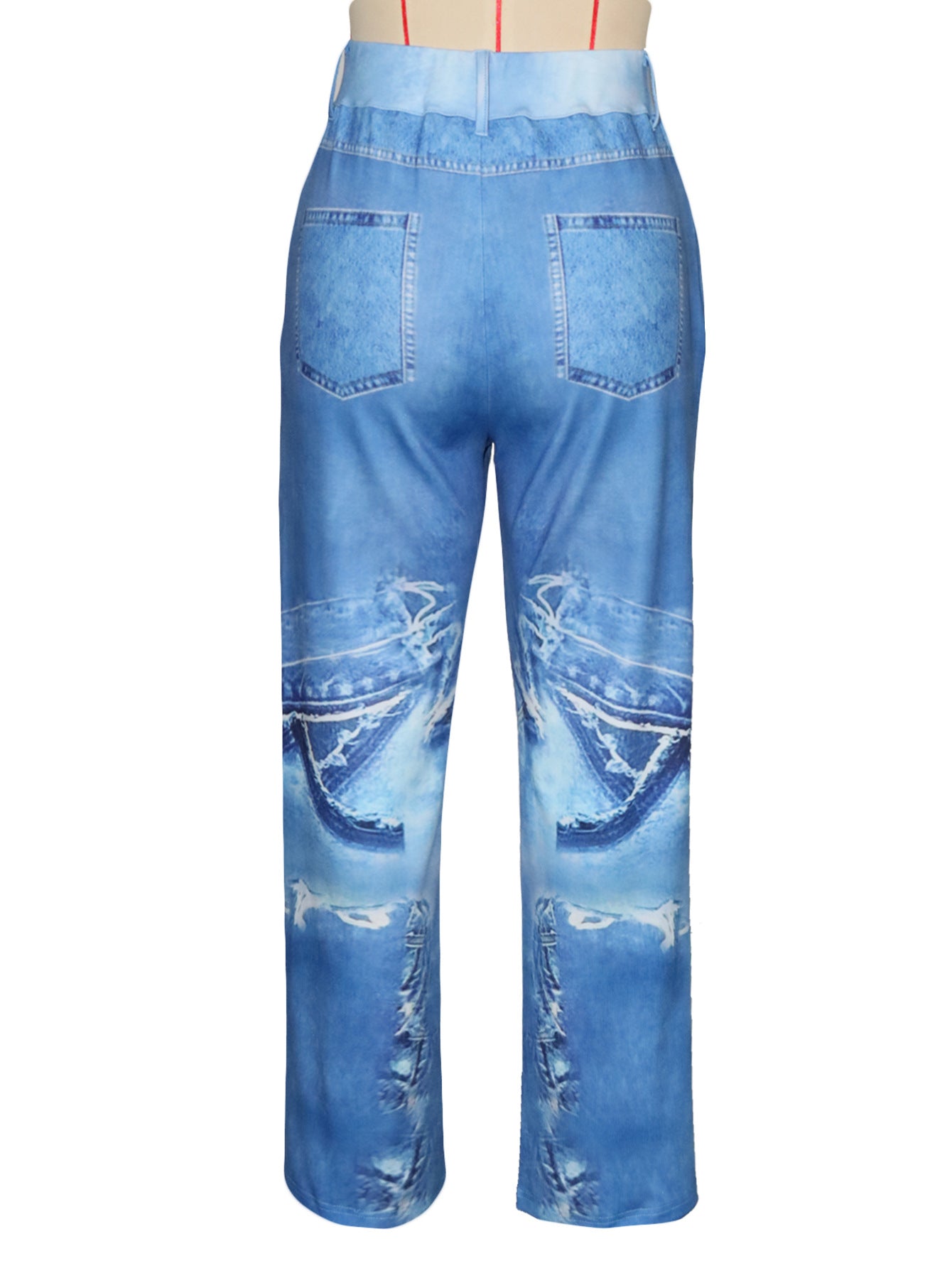 Women Printed Stretchy Casual Pants 6