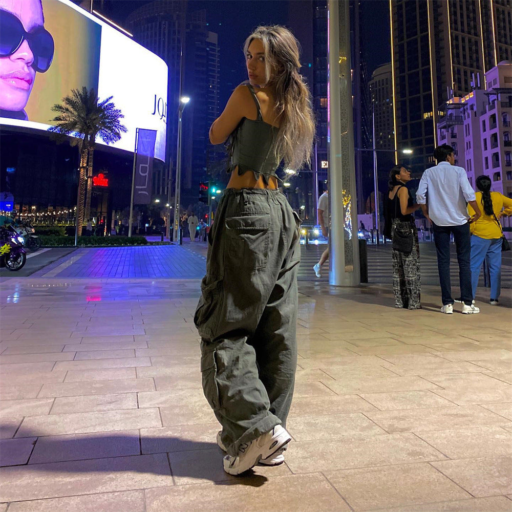 Fashionable Casual Multi-Pocket Cargo Pants 3