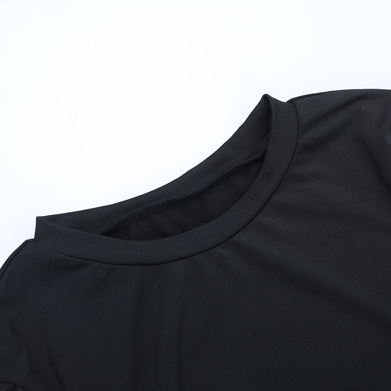 Women Round Neck Sexy Cutout Long-Sleeve Bodycon Dress 11