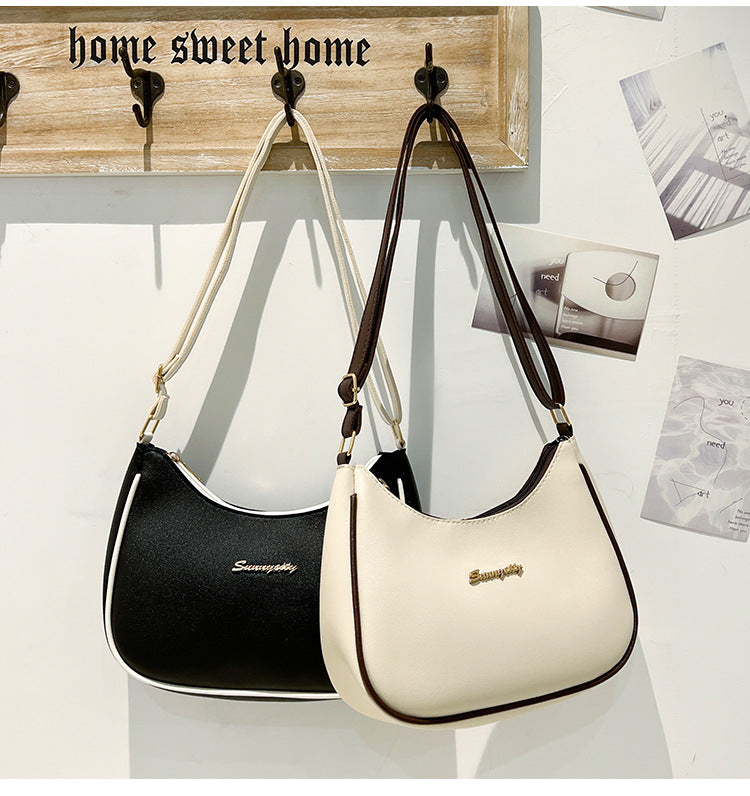 Contrast Color Underarm Bag Ladies Handbag Crossbody Bag Women's Shoulder Bag 13