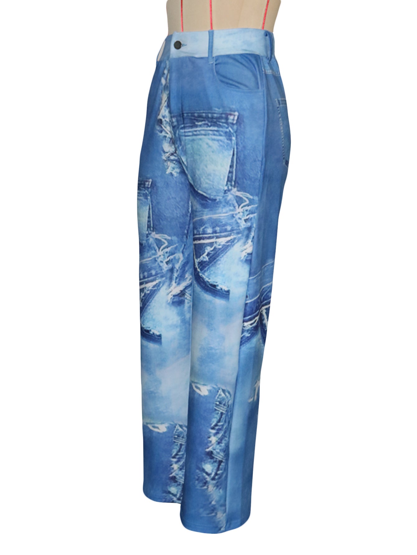 Women Printed Stretchy Casual Pants 7