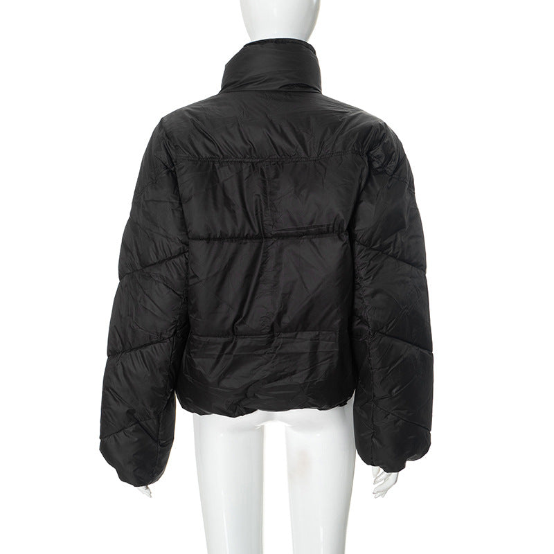 Women long sleeve contrast winter warm Padding Jacket 25