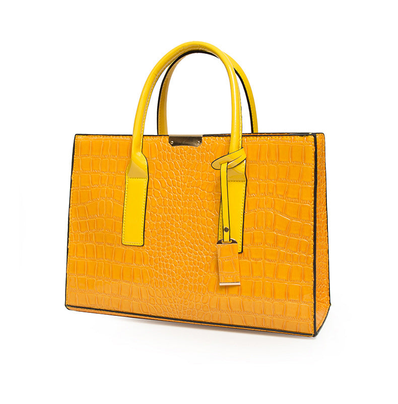 Large Fashion Large Capacity One Shoulder Portable Diagonal Bag Stone Texture Three-Piece Bag 30