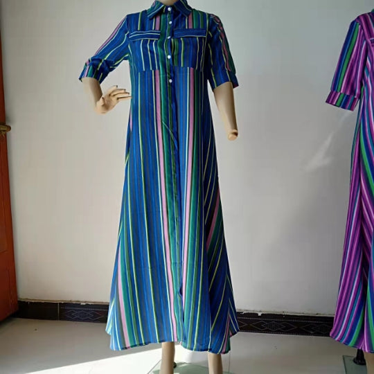 autumn bohemian style women's long dress 15