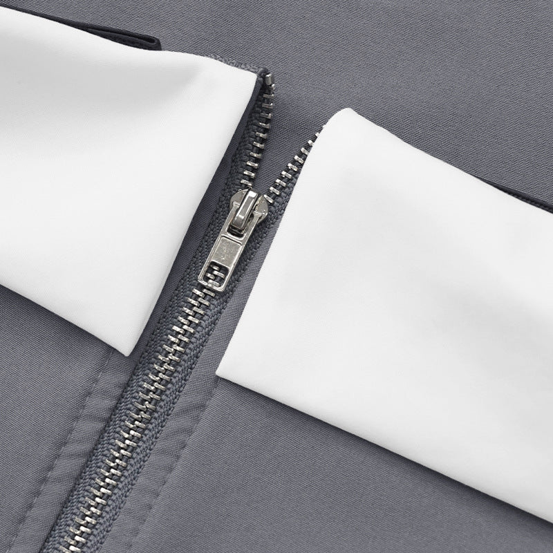 Spring Summer Suit Contrast Strapless Vest Wide-Leg Pants Fashionable Casual Two-Piece Set 10