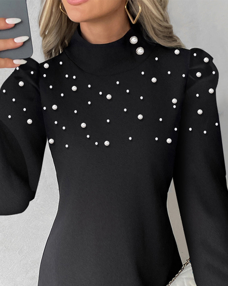 Women Sequined Long Sleeve Dress 6